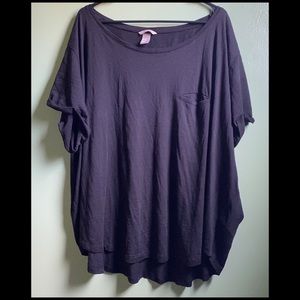 H&M Plus Black Hi / Low Pocket Off Shoulder Top